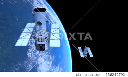 衛星和地球 136259792