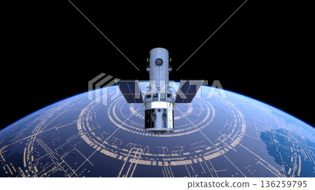 衛星和地球 衛星和地球 136259795