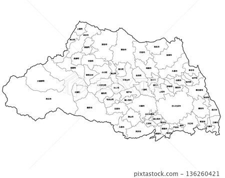 埼玉縣地圖 埼玉縣地圖 136260421