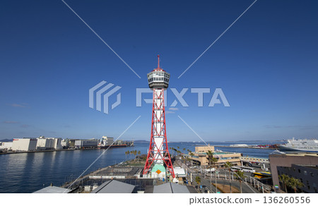 博多港塔與博多港的風景 博多港塔與博多港的風景 136260556