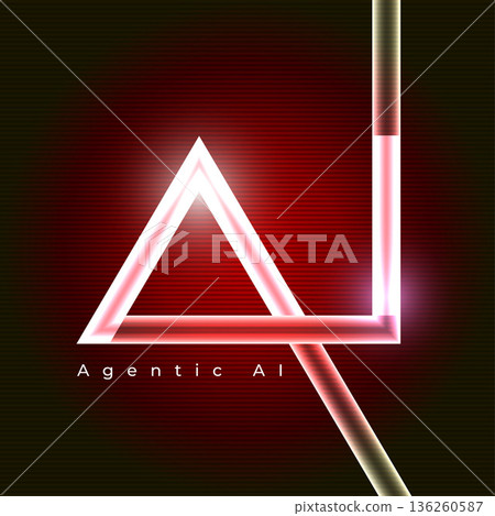Agentic AI Technology Background Generative AI Concept Agentic AI Technology Background Generative AI Concept 136260587