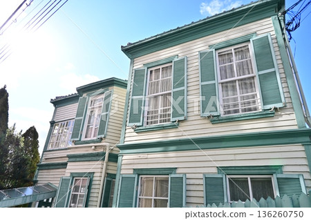 神戶旅遊景點和歷史建築的異國冬季景色 神戶旅遊景點和歷史建築的異國冬季景色 136260750