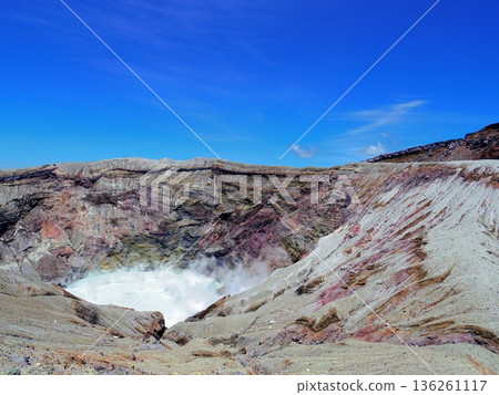Mount Aso crater (Aso City, Kumamoto Prefecture) Mount Aso crater (Aso City, Kumamoto Prefecture) 136261117