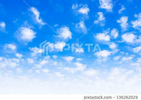 White clouds in blue sky White clouds in blue sky 136262029