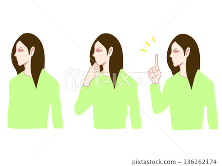 三種女性私密上身圖案 三種女性私密上身圖案 136262174