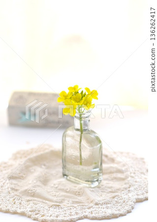 Yellow flowers in a jar 136262417