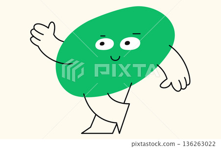 Cute blob element. 136263022