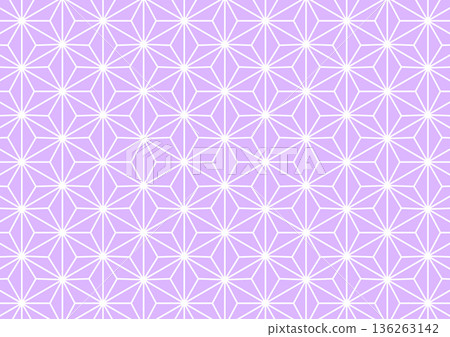 Hemp leaf pattern Japanese pattern purple Hemp leaf pattern Japanese pattern purple 136263142