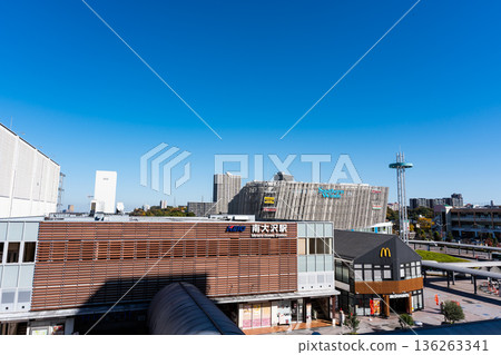 View towards Minami-Osawa Station from Frente Minami-Osawa, Minami-Osawa, Hachioji City, Tokyo 136263341