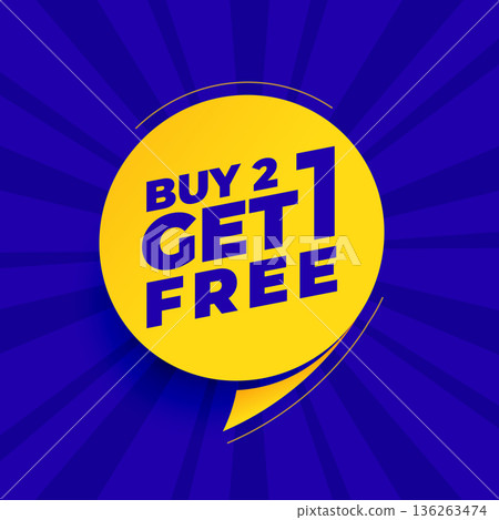 buy two get one free background for business promo 136263474