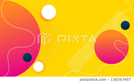 decorative and abstract dynamic fluid backdrop for business 136263497