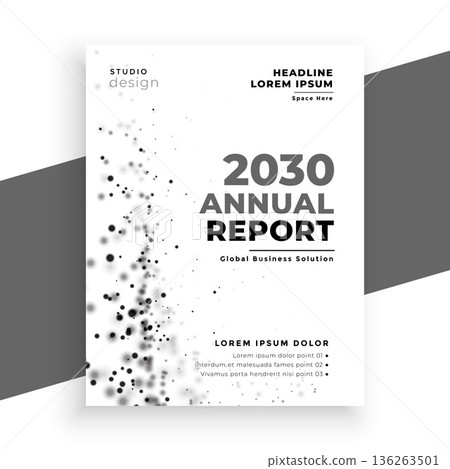 modern annual report business template for catalog publication 136263501