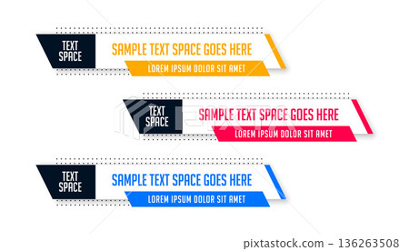 abstract lower third titles banner for news headlines 136263508