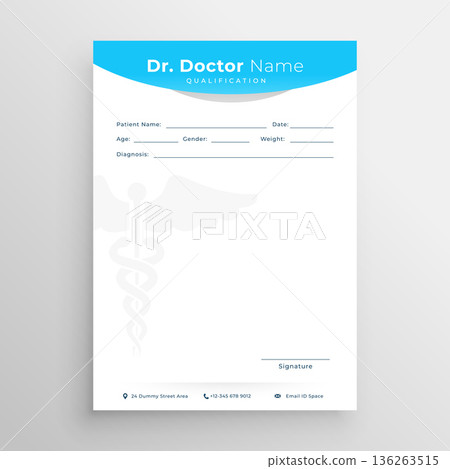 flat style doctor prescription medic paper mockup flyer for business advertisement flat style doctor prescription medic paper mockup flyer for business advertisement 136263515