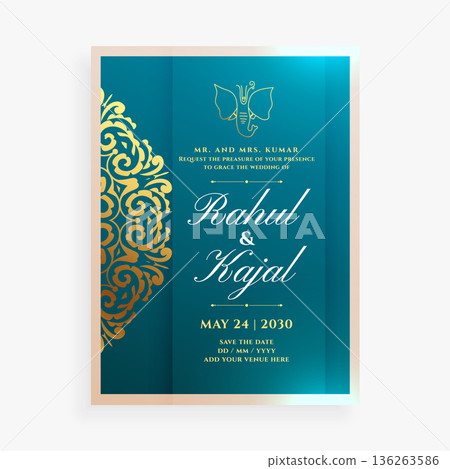 personalized indian invitation card flyer announce your special day personalized indian invitation card flyer announce your special day 136263586