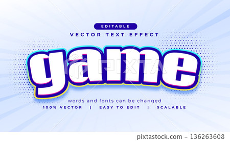 text effect style game lettering template text effect style game lettering template 136263608