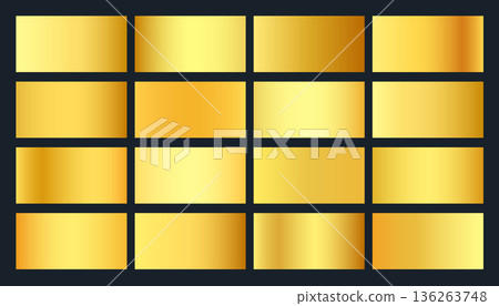 trendy golden gradient palette swatches in collection trendy golden gradient palette swatches in collection 136263748