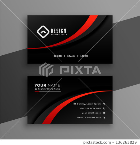 modern business visiting card template a ready to print design 136263829