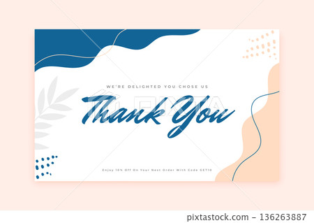 stylish thankyou card for social media post stylish thankyou card for social media post 136263887