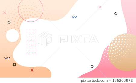retro style memphis pattern fluid banner with geometric shapes design retro style memphis pattern fluid banner with geometric shapes design 136263978