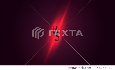 modern versus vs comparison banner with glowing light effect modern versus vs comparison banner with glowing light effect 136264049