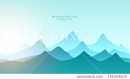 stunning mountain background for thrill of climbing high peaks 136264074