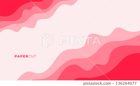 3d style abstract wavy layered cutout poster for presentation 3d style abstract wavy layered cutout poster for presentation 136264077