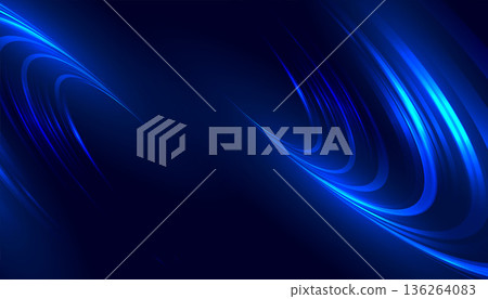 abstract blue light dynamic motion wallpaper with shiny effect 136264083