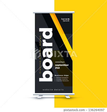 modern rollup standee display cover banner for outdoor branding 136264097