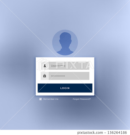 modern application login form template for web profile 136264186