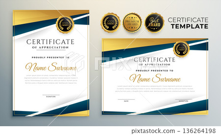 certificate of corporate success template for work recognition 136264198