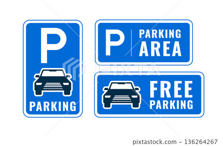 pack of car parking zone signboard design pack of car parking zone signboard design 136264267