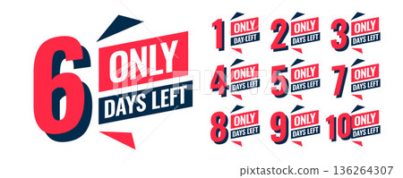 modern number of days left for website or sale announcement modern number of days left for website or sale announcement 136264307