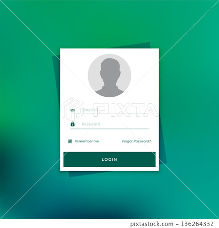 registration login checkbox template with easy user interface 136264332