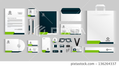 collection of professional stationery template for business presentation collection of professional stationery template for business presentation 136264337