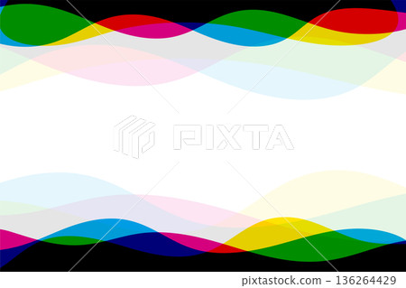 wavy style cmyk colors line background with text space wavy style cmyk colors line background with text space 136264429