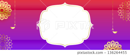 happy diwali greeting wallpaper with text space 136264455