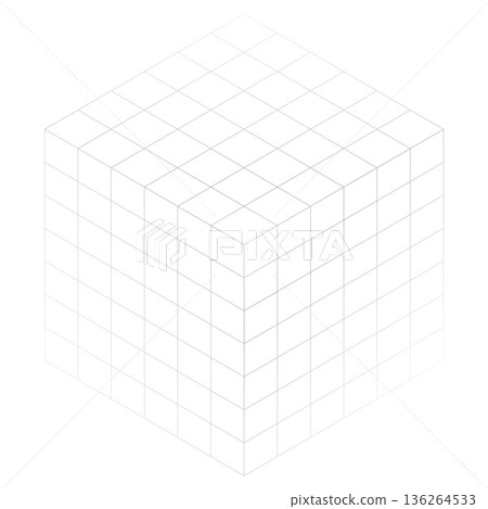 3d style geometric cubic grid lines mesh design 3d style geometric cubic grid lines mesh design 136264533