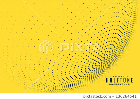 creative and abstract halftone pattern yellow background design creative and abstract halftone pattern yellow background design 136264541
