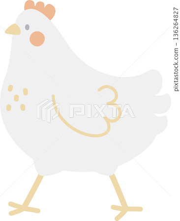 happy easter festival with chicken element, pastel color, flat png illustration cartoon character happy easter festival with chicken element, pastel color, flat png illustration cartoon character 136264827