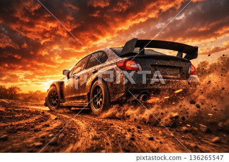 一張拉力賽車越野賽的圖片 - 人工智慧生成的圖像 一張拉力賽車越野賽的圖片 - 人工智慧生成的圖像 136265547