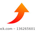 上升的箭頭圖標 136265601