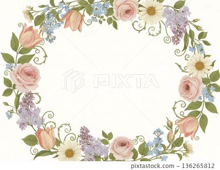 花卉框架設計 136265812