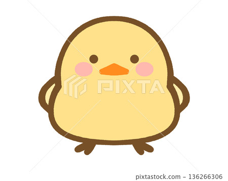 可愛的小雞插圖素材 可愛的小雞插圖素材 136266306