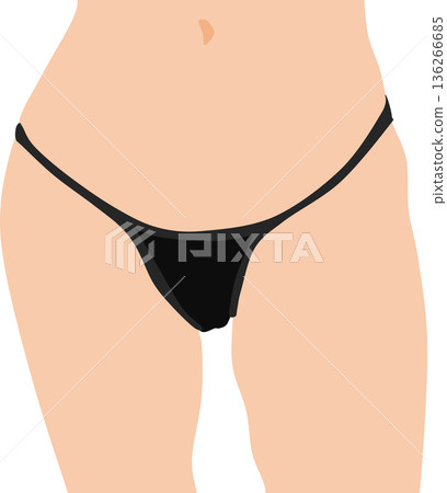 Illustration of a woman who succeeded in dieting 136266685