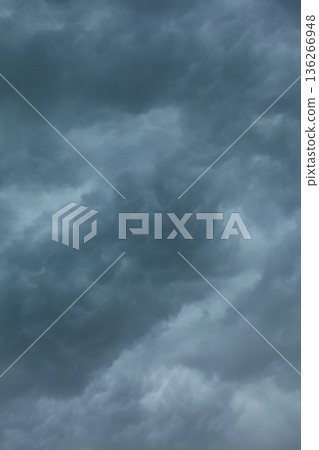 Dramatic cloudscape. Stormy clouds on the sky. Dramatic cloudscape. Stormy clouds on the sky. 136266948