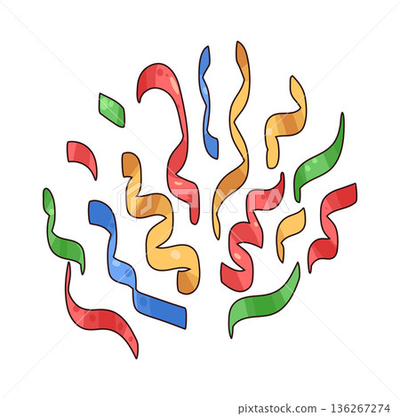 Illustration of Confetti 136267274