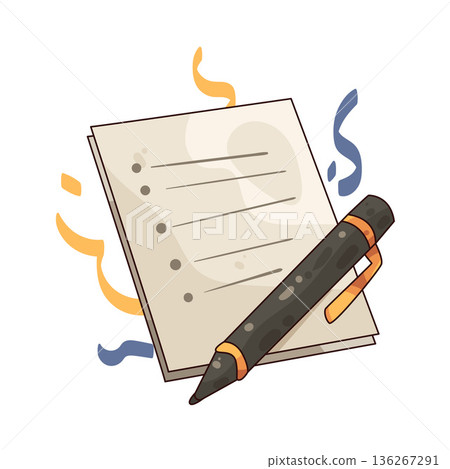 Illustration of New year Checklist 136267291