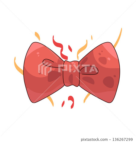 Illustration of bow tie 136267299