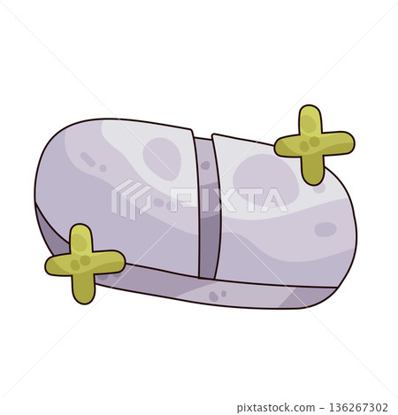 Illustration of pill Illustration of pill 136267302